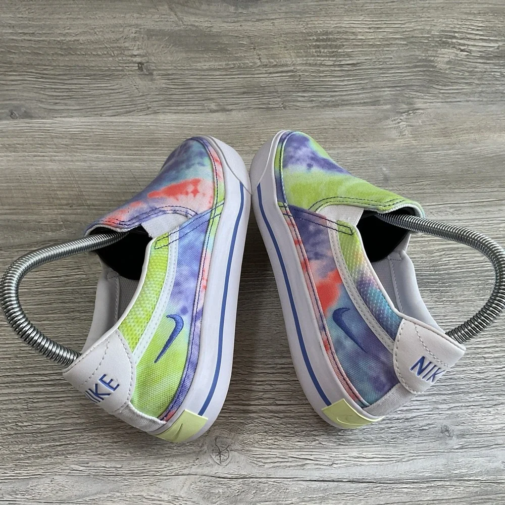 Nike Court Legacy Women's Size 6.5 Slip On Shoes Tie Dye CZ1752-900